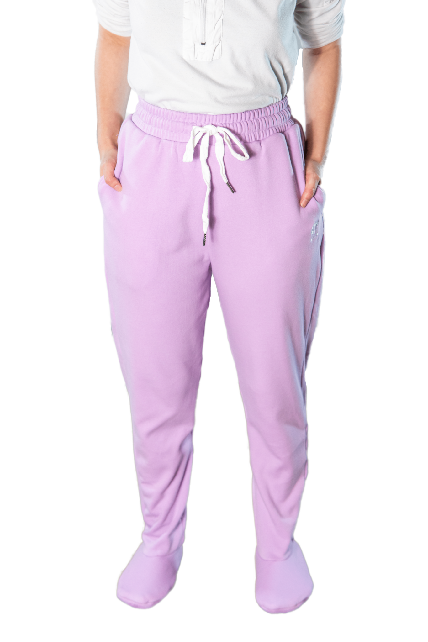 Women\'s Lamb\'s Wool Thickened Warm Small Footed Sweatpants