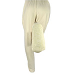 Creme Full-length Sweatpants w/ Silicone Grips