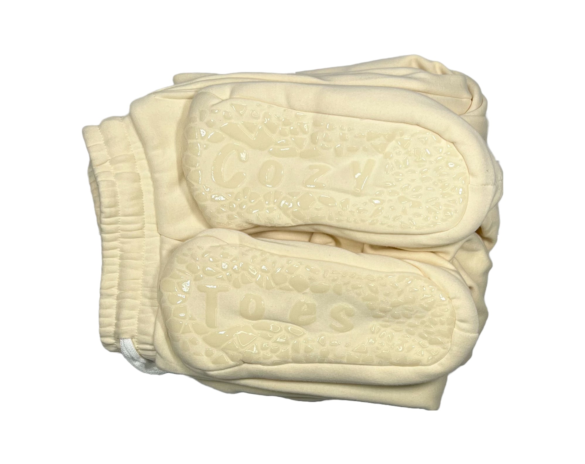 Creme Full-length Sweatpants w/ Silicone Grips