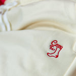 Creme Full-length Sweatpants w/ Silicone Grips